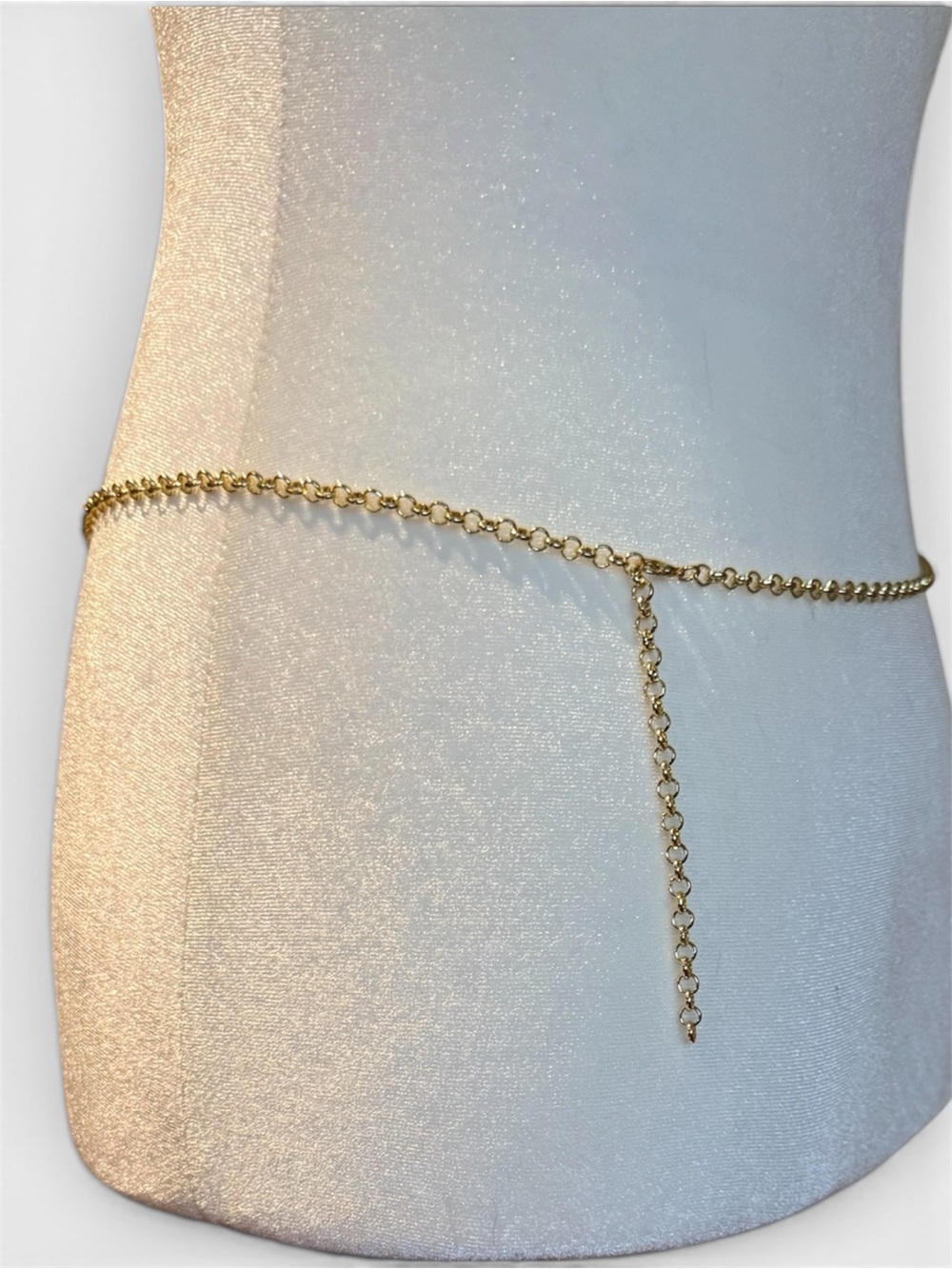 Gold-Tone Butterfly Waist Chain with Turquoise Accents - Picture 3 of 3